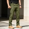 thumbnail image 2 of Meltox Men's Softshell Snow Ski Pants Waterproof Windproof Insulated Cargo Winter Army Green L, 2 of 8