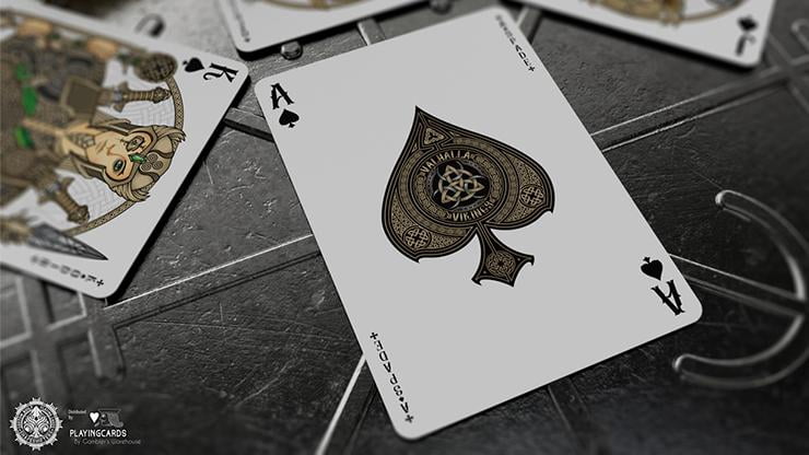 Valhalla Viking Emerald (Special) Playing Cards by Gamblers Warehouse