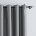 thumbnail image 3 of Hometrends Faux Silk 63" Grommet Room Darkening Window Curtain Panel, Pearl, 3 of 6