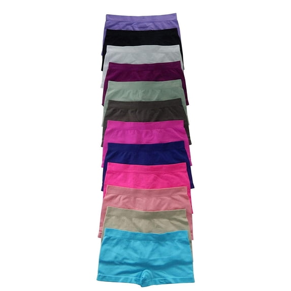 Iheyi 6 Pieces Free Size Women One Size Fits All Boxer Seamless Boyshorts Panty Underwear (30068)