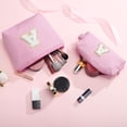 thumbnail image 4 of YOOLIFE Easter Basket Stuffers for Kids Teen Girls Women | Initial Makeup Bag | Pink Cosmetic Bag Travel Bags | 11 12 13 14 15 16 Years Old Girl Gift Teacher Gift Teen Girl Gifts Trendy Stuff A, 4 of 8