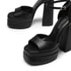 thumbnail image 4 of Sandalias de Tacón DREAM PAIRS para Mujer Talla 9.5 Negras, 4 of 6