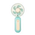 thumbnail image 1 of Yuarrent ventilador de mano personal recargable portátil enfriamiento del cuello clima cálido estudio silencioso enfriador con pilas rosa Electrodomésticos Verde Yuarrent HA063723-04B, 1 of 6