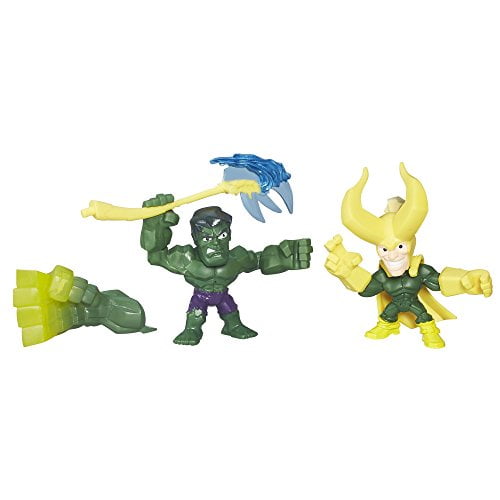 Marvel Super Héros Mashers Micro 2 Pack Figurine - Hulk et Loki