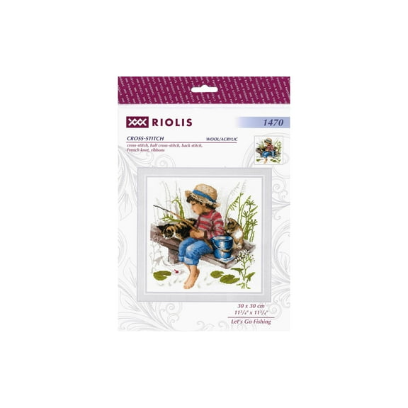 RIOLIS® Let's Go Fishing Counted Cross-Stitch Kit