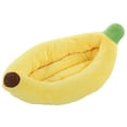 thumbnail image 1 of Cama para perro y gato en forma de plátano con cojín extraíble, 1 of 5