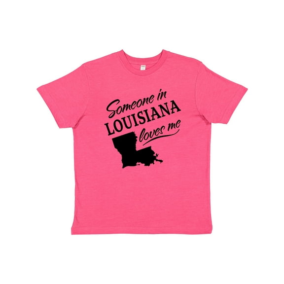 Inktastic Someone in Louisiana Loves Me Youth T-Shirt