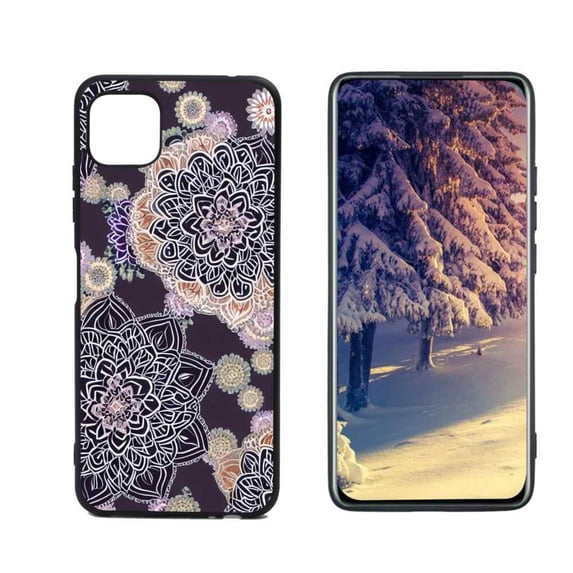 Floral-Mandala-74 Phone Case, Degined for Boost Mobile Celero 5G Case Men Women, Flexible Silicone Shockproof Case for Boost Mobile Celero 5G