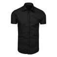 thumbnail image 4 of Guzom Men's Short Sleeve Button Down Shirt- Casual Polyester Casual Turndown Collar Mens Outside Dress Shirts Black Size 2XL, 4 of 6