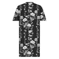 thumbnail image 5 of Enjoytime Short Summer Dresses for Women Floral Printed V-Neck Plus Size Dress Casual Short Sleeve Beach Vacation Sundress, 5 of 8