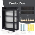 thumbnail image 6 of 11x16 Shadow Box Frame With Light  Memorial Display Case Shelves And Top Platform Deep For Pet Dog Keepsakes Flowers Black, 6 of 7