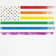 thumbnail image 3 of CafePress - Rainbow American Flag Baseball Jersey - Cotton Baseball Jersey, 3/4 Raglan Sleeve Shirt, 3 of 4