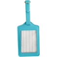 thumbnail image 1 of HAHADAXA Luggage Tags Luggage Tag Leather Baggage Labels Suitcase ID Tag Travel Handbag Name Labels Card Holder Light Blue, 1 of 7