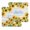 White, variant on Sunflowers Kitchen Dish Towels for Drying Dishes Set of 2, Yellow Flowers Summer Botanical Pastoral Wooden Waffle Weave Microfiber Hand Tea Bathroom Towels Quick Dry & Absorbent Towel 12x12