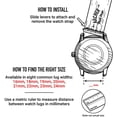 thumbnail image 2 of Hweilai Watch Straps - Colorful Rubber Watch Strap - Replacement Silicone Strap for Classic or Connected Watch - Quick Release - Large Choice of Colors，White,20mm,, 2 of 5