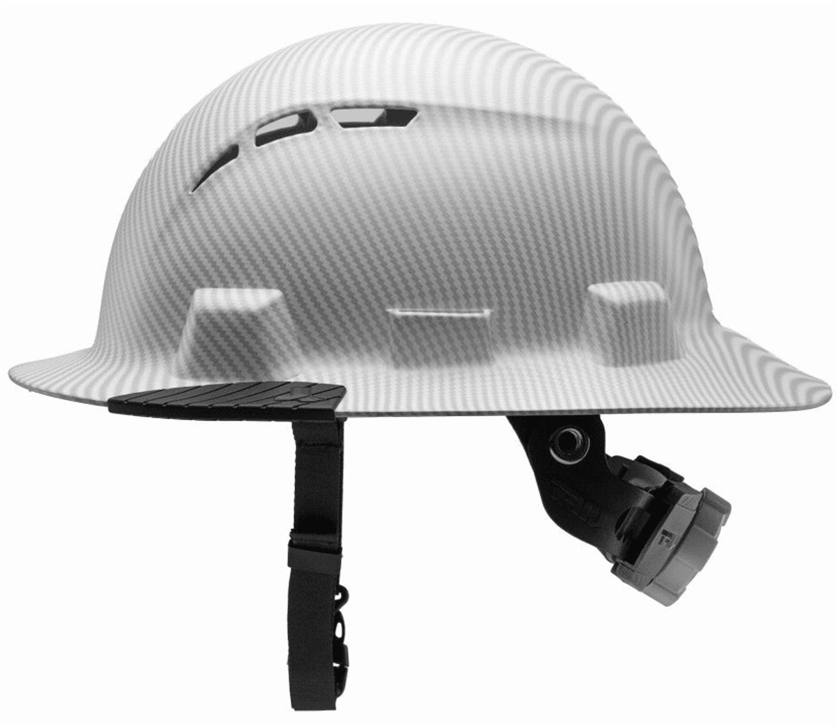 Lift Safety White Carbon iDAX HDPE Full Brim Vented Hard Hat Class C Z89.1 2014 Poly NEW