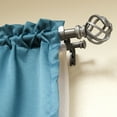 thumbnail image 4 of Lumino 1" and 5/8" Pewter Prima Cage Adjustable Double Curtain Rod Set, 42"-120", 4 of 5