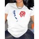 thumbnail image 1 of Chic French Rooster Graphic Women's T-Shirt - Casual & Sporty, Machine Washable Tee For Adult, Men, Women, Teen, Teenager, Adolescent, Youth, 1 of 8