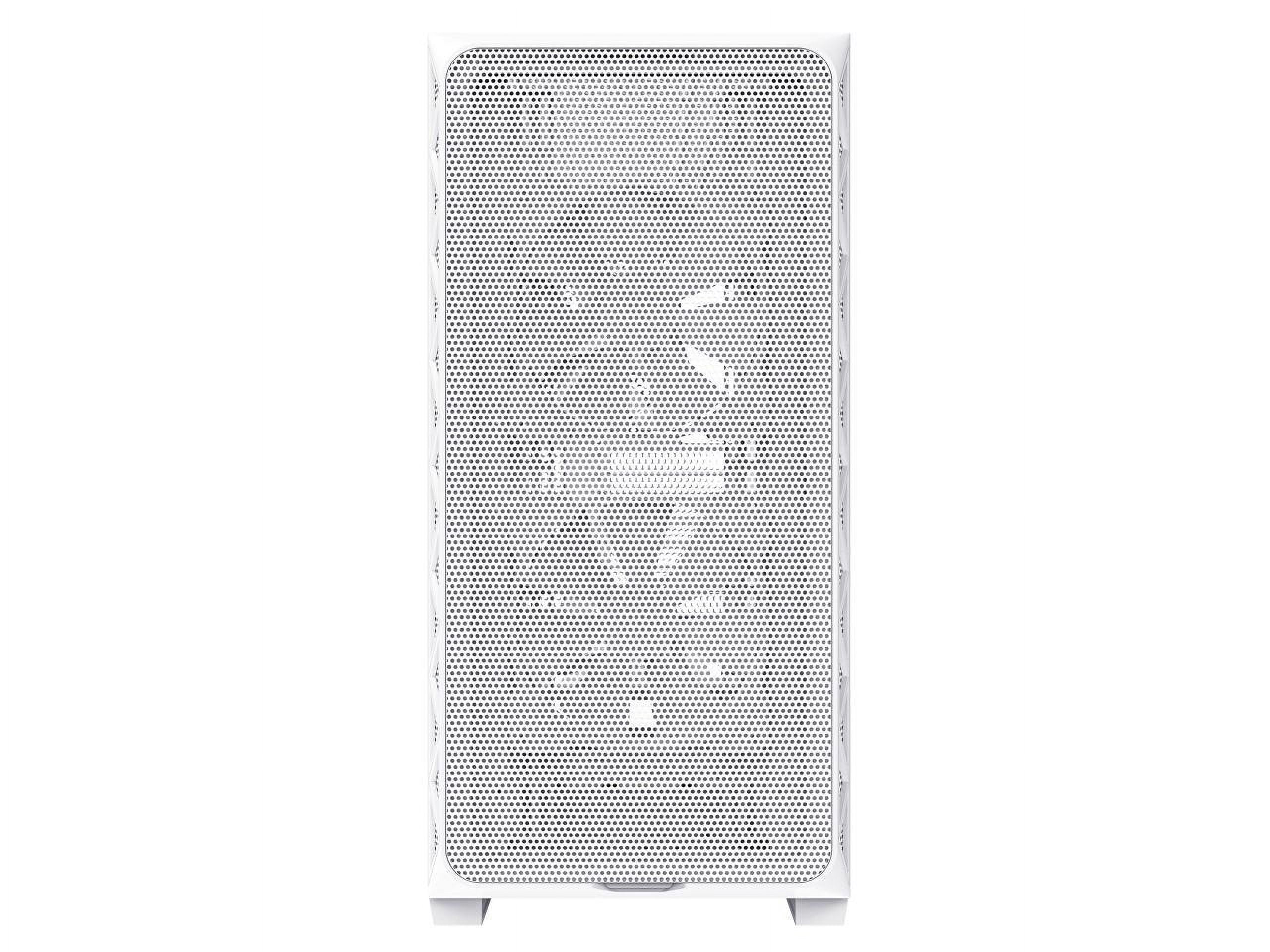 Montech AIR 903 BASE, E-ATX Mid Tower Case, High Airflow with Max Capacity, 3x 140mm PWM Fans Pre-installed, Tempered Glass Side Panel, Mesh Front, TYPE-C, Support 4090 GPUs, White