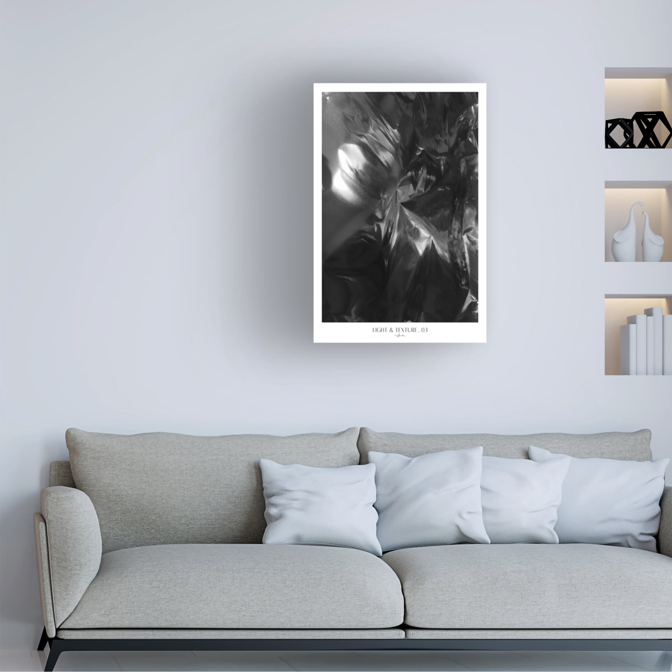 Trademark Fine Art Annika John Light and texture 03 Canvas Wall Art