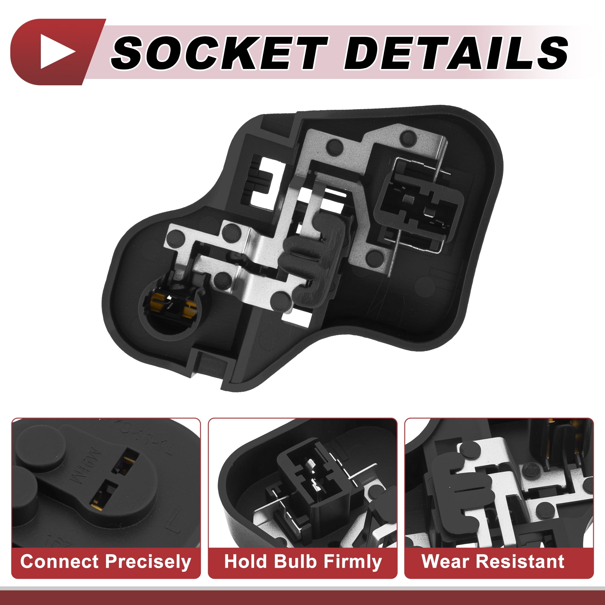 Unique Bargains Left Taillight Socket for Volkswagen Golf 6 (5K) 2009-2013