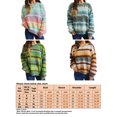 thumbnail image 3 of Avamo Femmes Pull Tops Manches Longues Tricot Pull Hiver Pull Bouffant Travail Vert S, 3 of 3