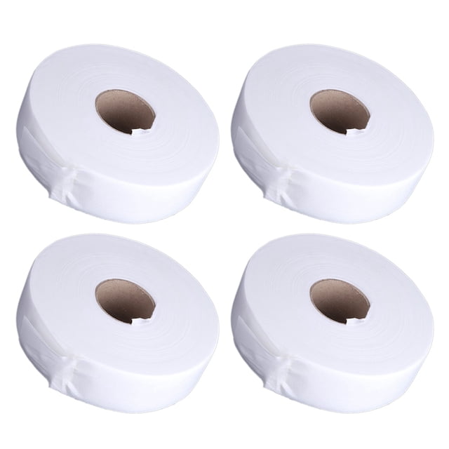 4X 100 Yards Depilatory Paper Hair Removal Wax Strips Nonwoven Paper Waxing Roles (White)