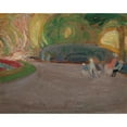 thumbnail image 3 of Gustave De Smet 14x12 Black Modern Framed Museum Art Print Titled - Vondelpark (1915), 3 of 5