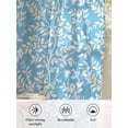 thumbnail image 6 of Sheer Curtains 72 Inches Long, Blue Spring Floral Semi Sheer Curtains Light Filtering Window Treatment, Farmhouse Flowers Elegant Pastoral Privacy Voile Drapes for Living Room Bedroom 52x72 Inch, 6 of 7