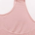 thumbnail image 6 of ibuvkizy Bras for Women Ruched Bras Padded Workout Tops Medium Support Crop Tops Summer Plus Size Sports Bras for Women, 6 of 8