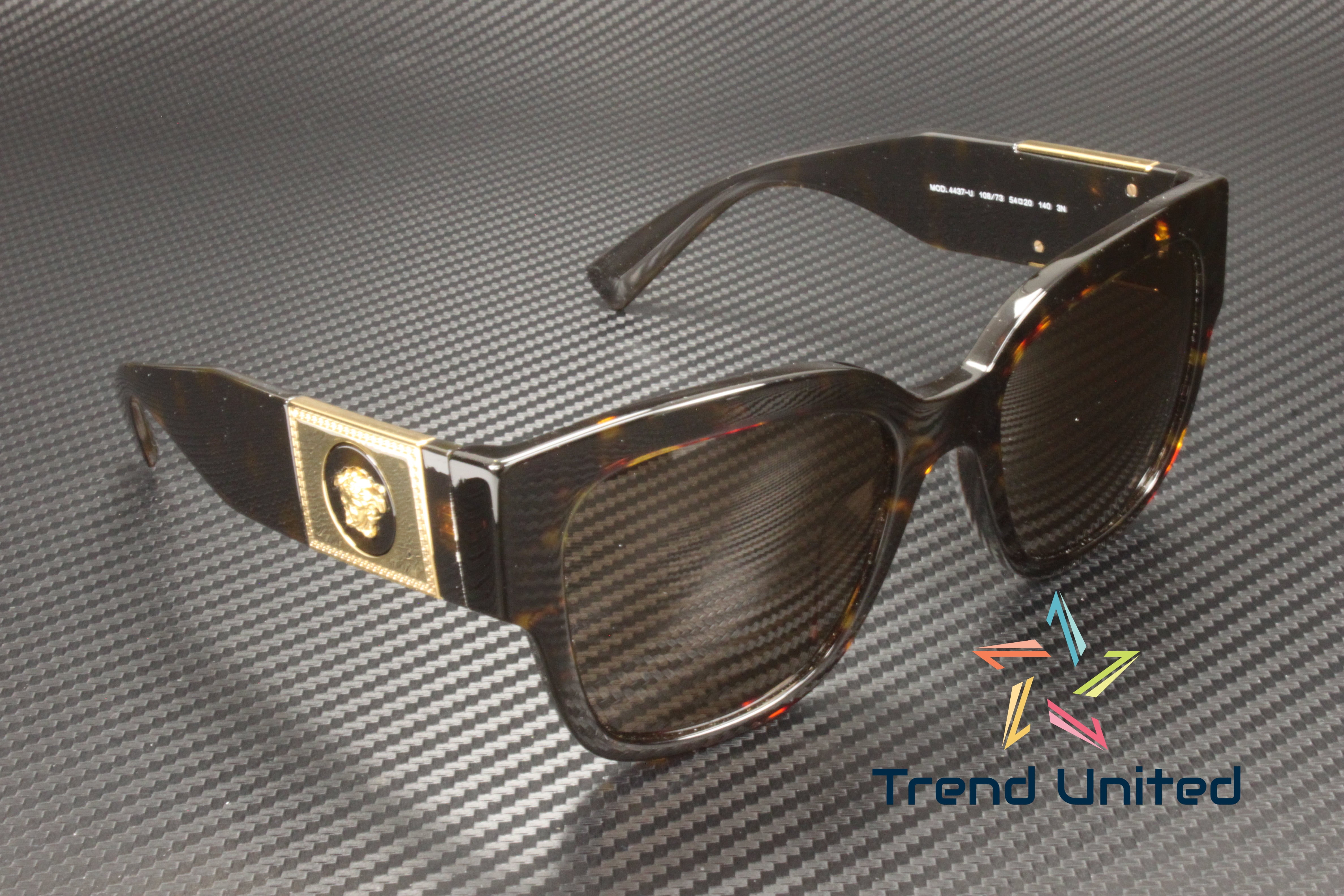Versace 4437 Square sunglasses LIKE NEW Amazon.com: Versace VE4437U GB1/T3 54MM Black/Grey Gradient  main image 3