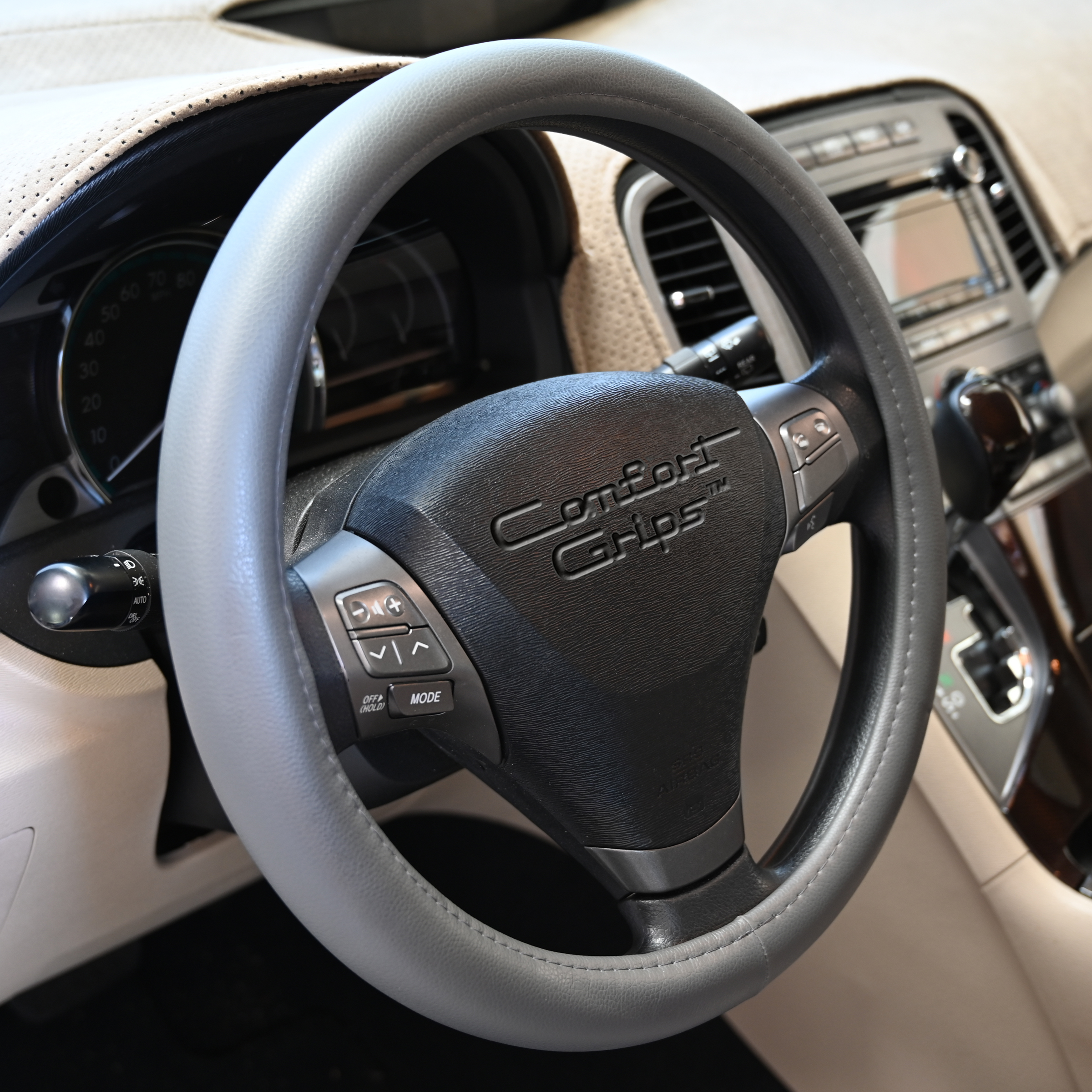 Comfort Grips Steering Wheel Cover - Performa Grip Medium (14.5 - 15.4) Grey