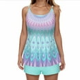 thumbnail image 1 of Modesto Trajes de Baño para las Mujeres Multicolor Hoja Impresión Trasera Recorte Sling Traje de Baño, Traje de Baño Tops para las Mujeres, 1 of 6