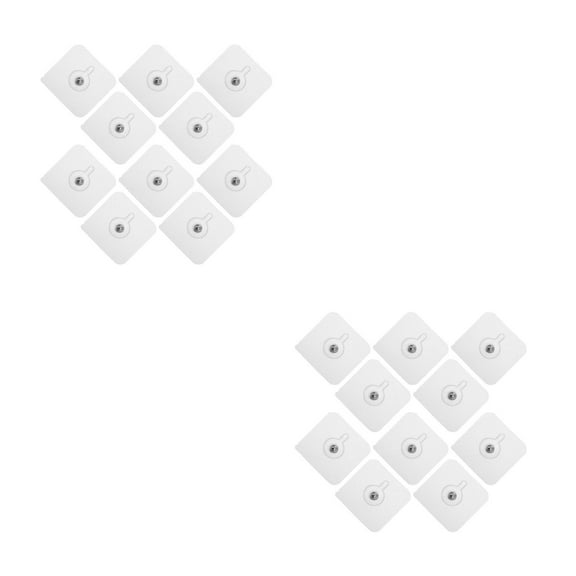 Masteelf 20 pcs Heavy Duty Adhesive Hooks For Hanging Clear Sticky Wall Hooks Transparent Adhesive Picture Hanger For Bathroom Kitchen And Outdoor Use