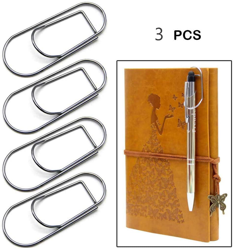 5Pcs Metal Pen Holder with Notebook/Clipboard Clip School  Office Special  New 