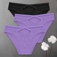 thumbnail image 1 of FINETOO 3 unids/set S-XL bragas de algodón Sexy para mujer, lencería con tiras cruzadas, ropa interior para chica, 6 colores sólidos, Tangas para mujer Tan Jianjun unisex, 1 of 2