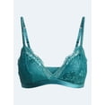 thumbnail image 4 of Joyspun Women's Bridal Lace and Satin Triangle Bralette, Sizes XS-XXXL, 4 of 4