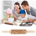 thumbnail image 4 of Rolling pin, embossed rolling pin, engraved embossed roller, 4 of 5