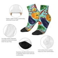 thumbnail image 5 of Fuzoiu Vegetable Print Adult Socks, Crew Moisture-wicking Socks, Unisex Cushion Crew Socks,Casual Sports Ankle Socks, 5 of 7