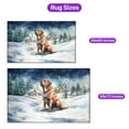 thumbnail image 5 of Hello Winter Mastiff Welcome Snowy Night Watercolor Vintage Indoor Rug Mastiffs Dog Lover Gifts Idea Carpet Living Bed Room Sofa Home Decor - 01011, 5 of 5