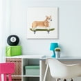 thumbnail image 2 of Stupell Industries Playful Corgi Pet Dog on Green Skateboard,36 x 36,Designed by Annie Warren, 2 of 6