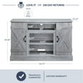 thumbnail image 5 of BELLEZE TV Stand Media Entertainment Center - Veropeso (Light Gray), 5 of 7