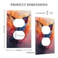 thumbnail image 3 of Disketp Vibrant Hummingbird Watercolor Art Decorative Light Switch or Outlet Wall Plate with Safety Cover-Style S, 3 of 6