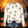 thumbnail image 5 of Kezqiaxn Womens Sweatshirt Fall Long Sleeve Loose Casual Tops Halloween Costumes Sweatshirts for Women Fashion Clothing, 5 of 6