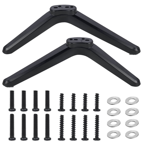 TUWAFE TV Legs for TV Stand Legs,Replacement Black Legs for Smart TV Base Stand for 32 40 49 50 55 Inch with Screws universal tv legs(Black)