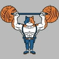 thumbnail image 2 of Junior's Fortnite Yarn Lifter Meowscles Graphic Tee Athletic Heather X Large, 2 of 3