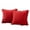 RED, variant on JUNWELL 2PC Decorative Throw Pillow Covers with Pom-poms 18 x18, Soft Corduroy Solid Square Cushion Cases Set for Couch Sofa Bedroom Car Living Room (18x18 Inch/45x45 cm)