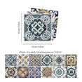 thumbnail image 6 of Walplus Peel and Stick Backsplash Corfu Colourful Mediterranean Wall Tile Decals 120 Pcs 6" x 6", 6 of 6