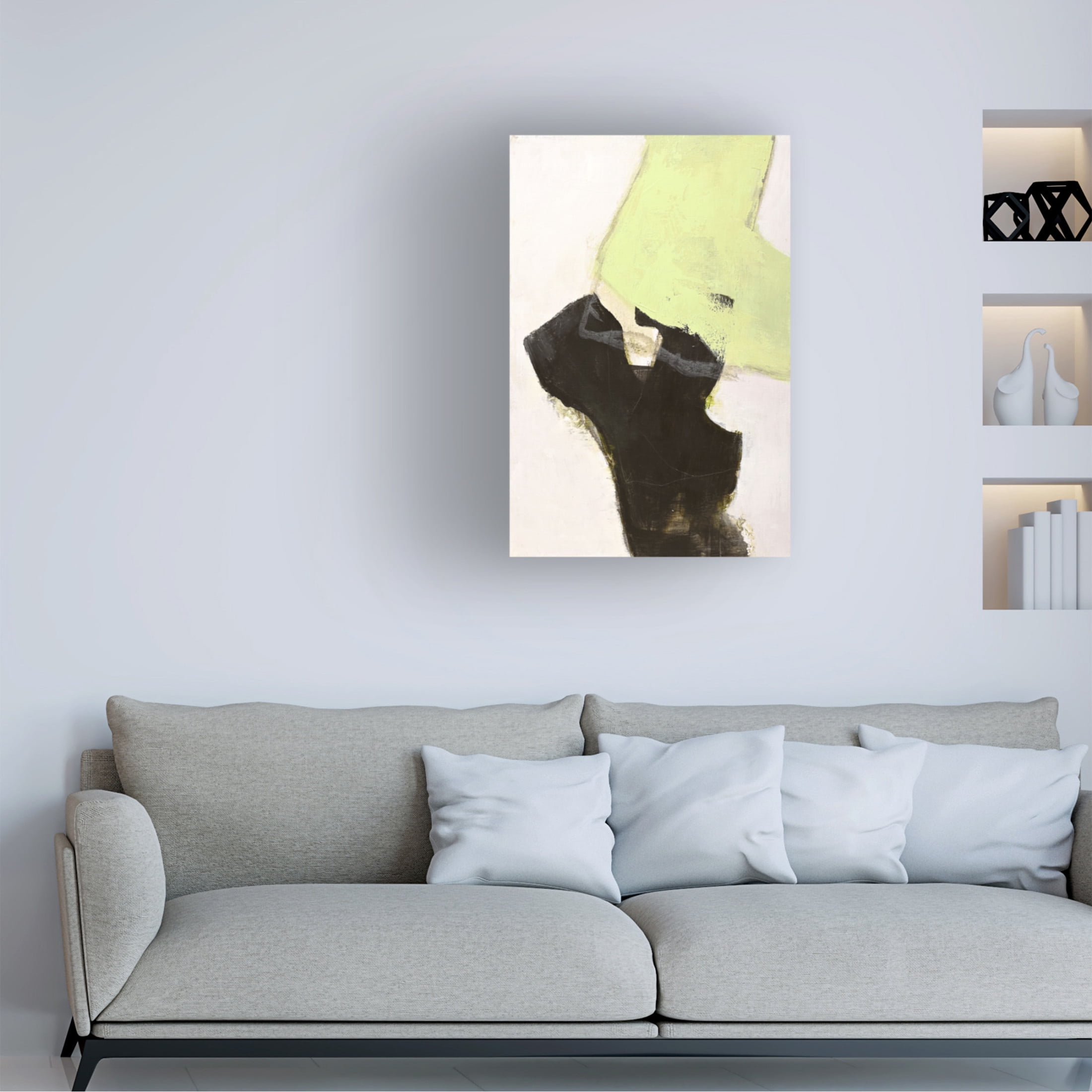Canvas Wall Art - Design Fabrikken 'Area' Wall Art for Living Room, Bedroom, or Office Décor by Trademark Fine Art - 22 x 32 Inches