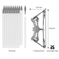 thumbnail image 4 of 6.3" Premium Mini Compound Bow and Arrow Set for Adults - Durable and Accurate Compound Bow with Adjustable Draw Weight - Ideal for Target Practice and Outdoor Archery Adventures, 4 of 6